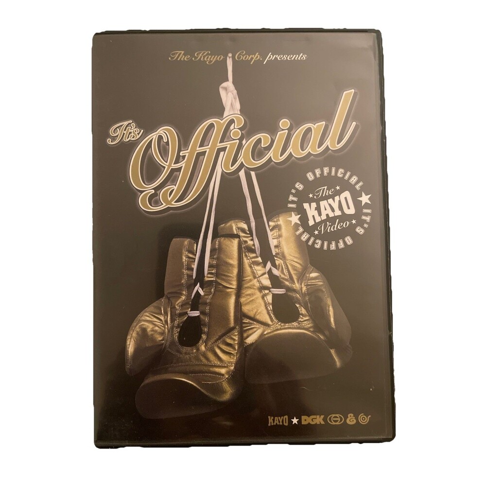 Kayo It’s Official Skateboard DVD Video DGK Expedition One Organika Gold Reebok